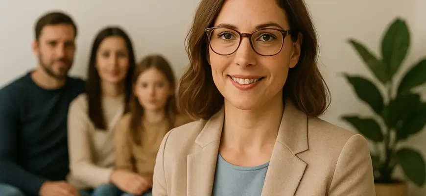 Ирина Полянская на фоне аудитории